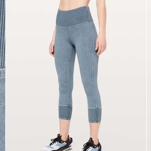 Lululemon Wunder Under Crop 23” Ribbed